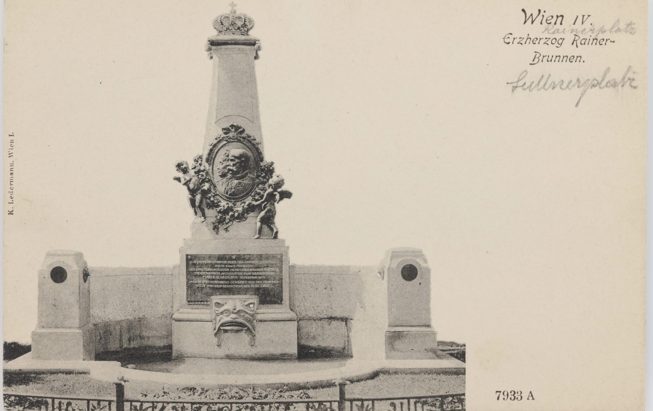 Rainerbrunnen nach 1904 [4]