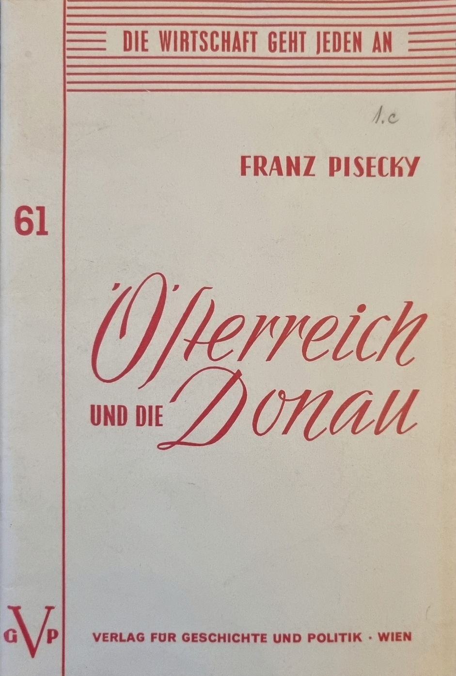 Pisecky, Österreich und die Donau, Cover.jpg