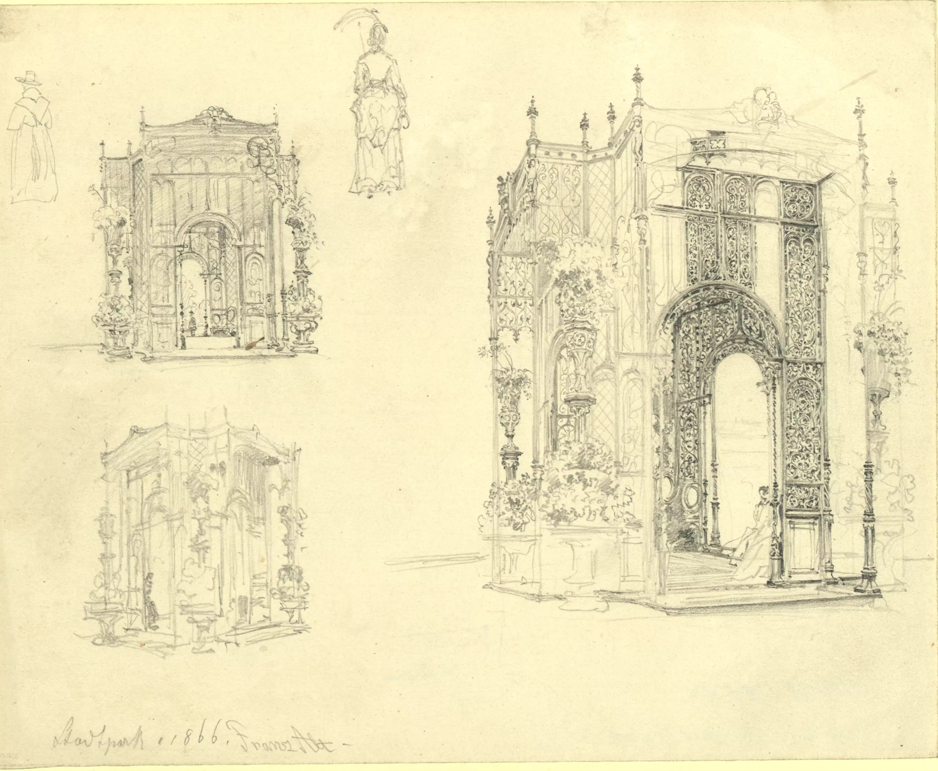 Planskizzen zum Pavillon [14]