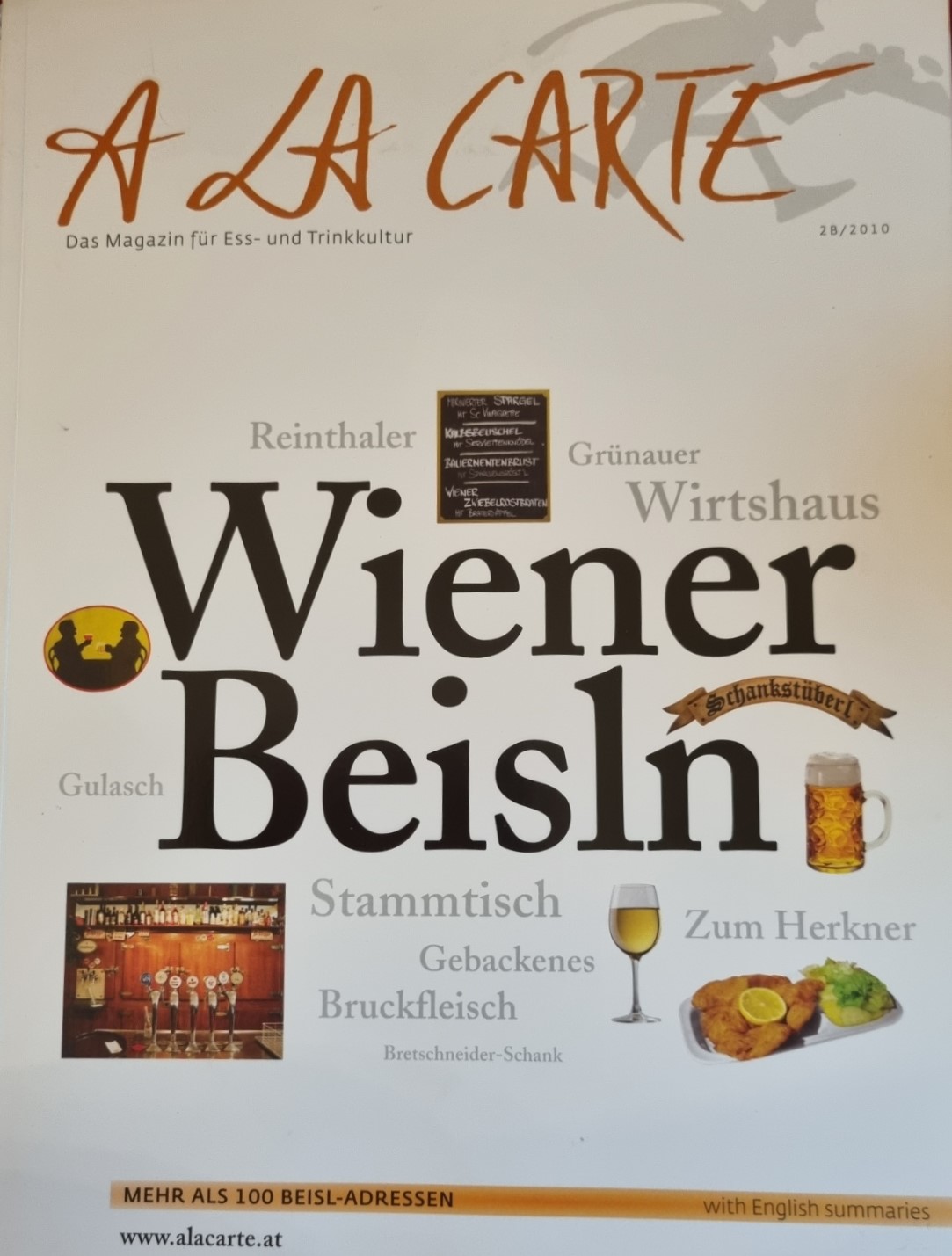 A la Carte Wiener Beisln, Cover.jpg