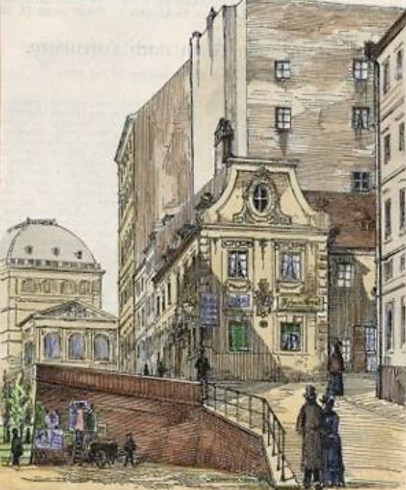 Mölker Steig 1 aus Sicht des Jahres 1890