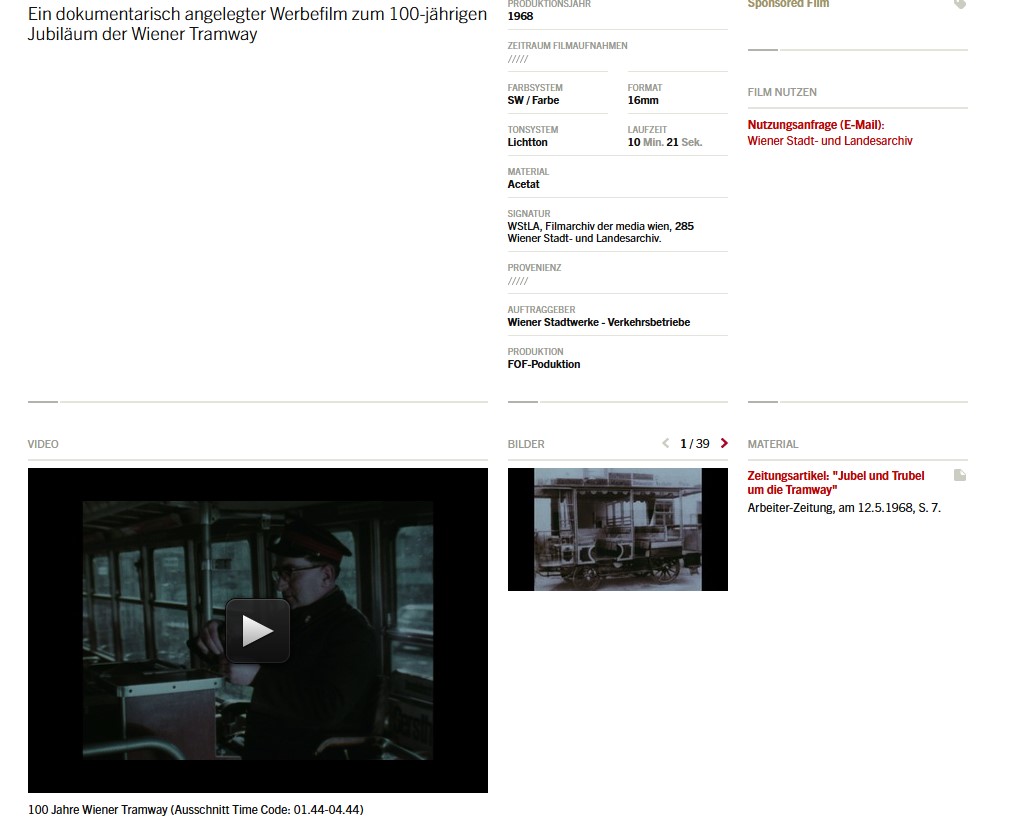 100 Jahre Wiener Tramway – Filmvorschau
