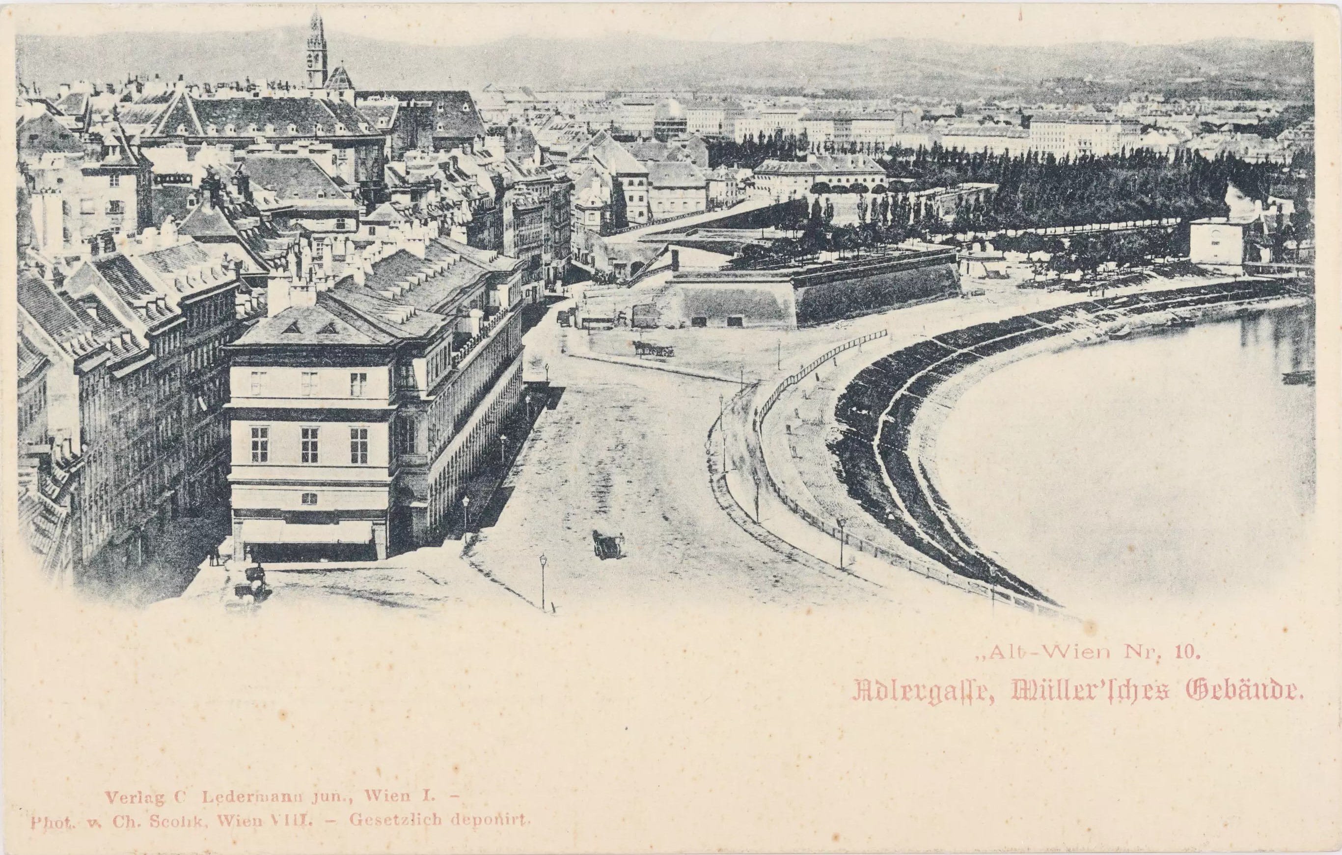 Adlergasse 1 um 1900 [1]