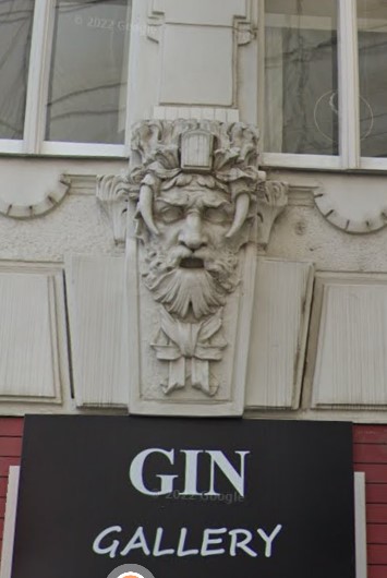 Fassadendetail, männlich