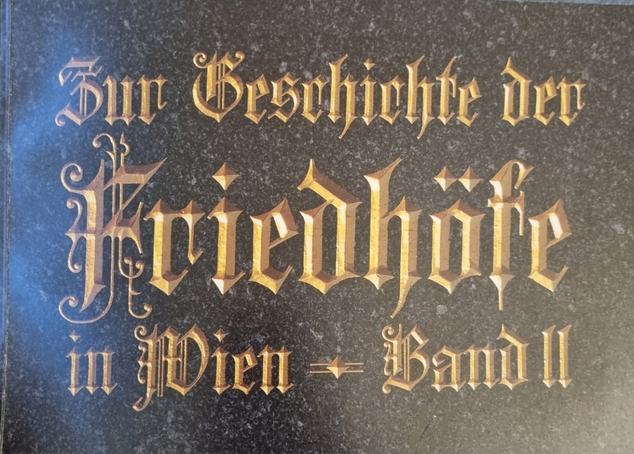 Knispel, Zur Geschichte der Friedhöfe in Wien Band 2, Cover.jpg