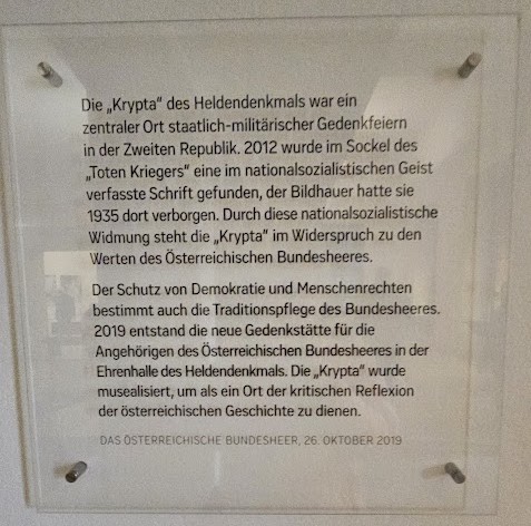 Informationstafel Krypta