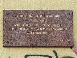 Plaque Franz Tassie, 1030 Vienna.jpg