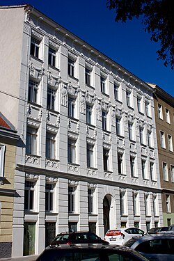 Außenansicht des Hauses Semperstraße 29
