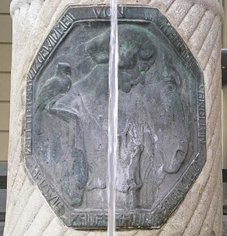 Plakette mit Inschrift