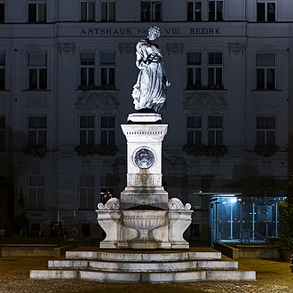 Der Brunnen bei Nacht, Beleuchtung seit 2004