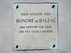 Balzac plaque, Vienna.jpg