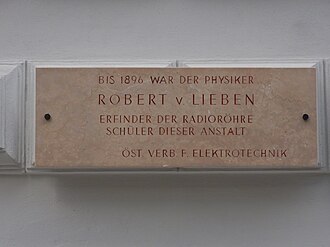 Gedenktafel Robert von Lieben