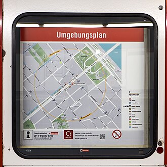 Umgebungsplan Vorgartenstraße / Umfeld