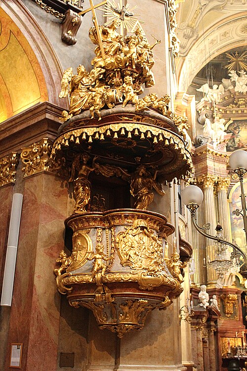 Datei:Wien-Innenstadt, Peterskirche, die Kanzel.JPG