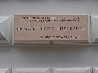 Gedenktafel Dieter Litschauer