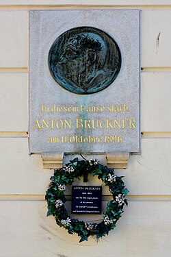 Anton Bruckner, Gedenktafel - Sterbehaus in Wien 3.,.jpg
