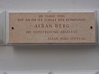 Gedenktafel Alban Berg