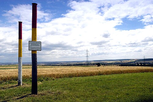 Sandberg bei Roseldorf – Grenzmarkierung der ehemaligen Keltenstadt.